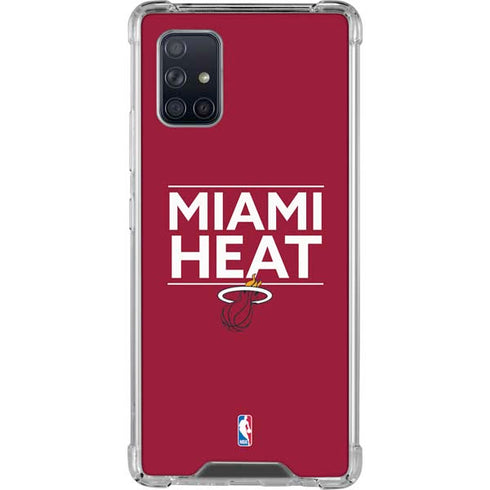 NBA Miami Heat Standard - Red Galaxy A71 5G Clear Case