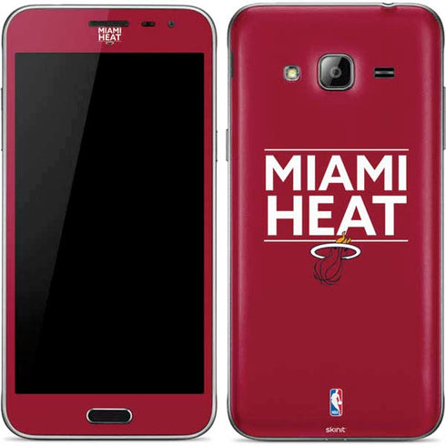NBA Miami Heat Standard - Red Galaxy J3 Skin