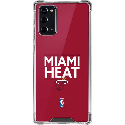 NBA Miami Heat Standard - Red Galaxy Note20 5G Clear Case