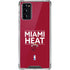NBA Miami Heat Standard - Red Galaxy Note20 5G Clear Case