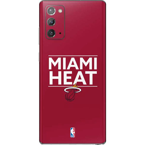 NBA Miami Heat Standard - Red Galaxy Note20 5G Skin