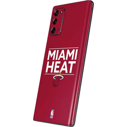 NBA Miami Heat Standard - Red Galaxy Note20 5G Skin
