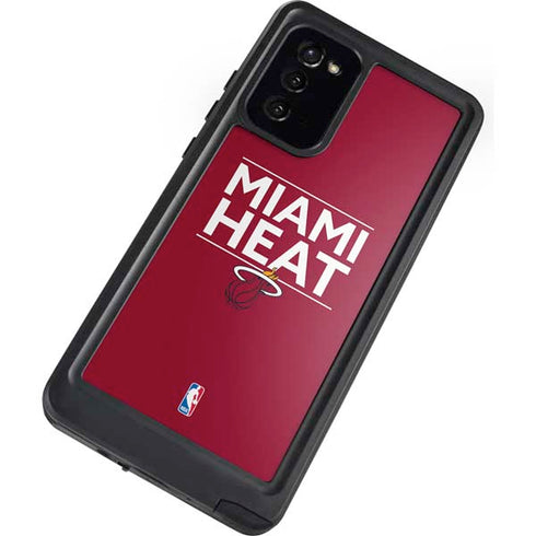 NBA Miami Heat Standard - Red Galaxy Note20 5G Waterproof Case