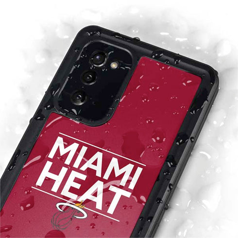 NBA Miami Heat Standard - Red Galaxy Note20 5G Waterproof Case