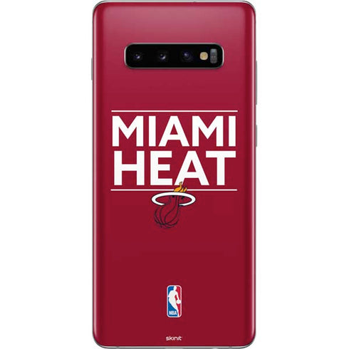 NBA Miami Heat Standard - Red Galaxy S10 Plus Skin