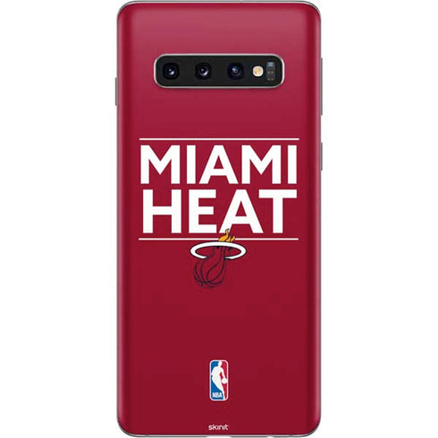 NBA Miami Heat Standard - Red Galaxy S10 Skin