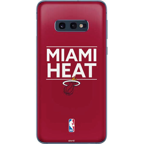 NBA Miami Heat Standard - Red Galaxy S10e Skin