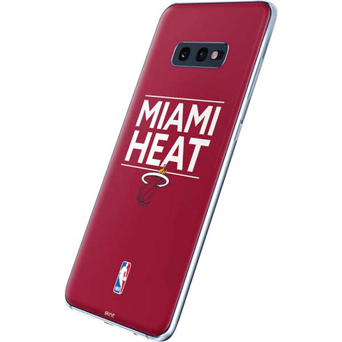 NBA Miami Heat Standard - Red Galaxy S10e Skin