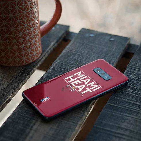 NBA Miami Heat Standard - Red Galaxy S10e Skin