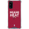 NBA Miami Heat Standard - Red Galaxy S20 FE Clear Case