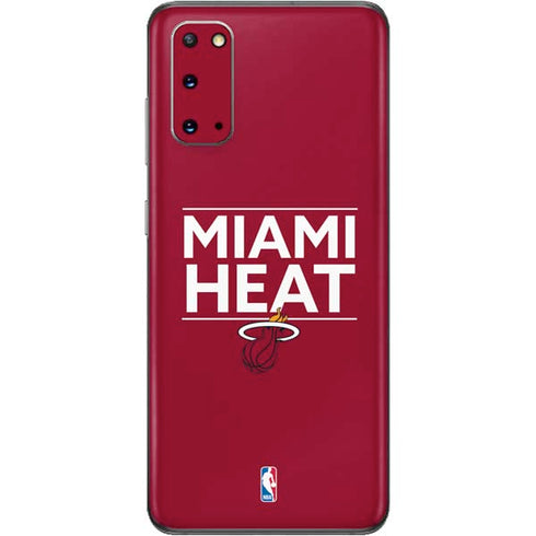 NBA Miami Heat Standard - Red Galaxy S20 Skin