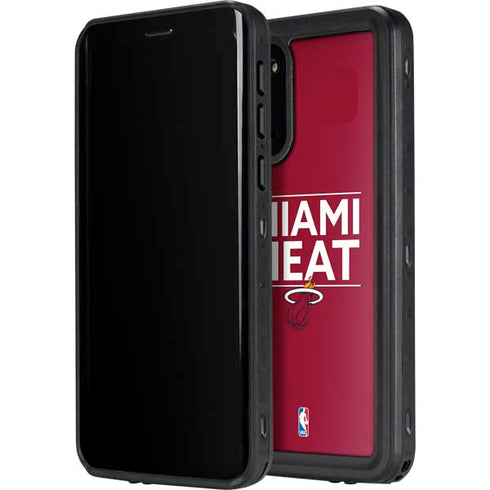 NBA Miami Heat Standard - Red Galaxy S20 Waterproof Case
