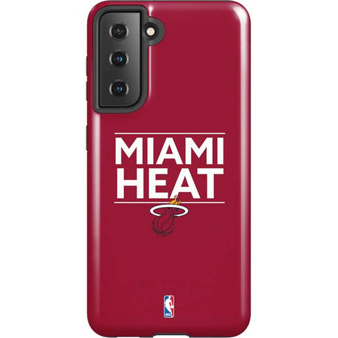 NBA Miami Heat Standard - Red Galaxy S21 5G Pro Case