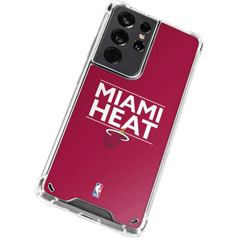 NBA Miami Heat Standard - Red Galaxy S21 Ultra 5G Clear Case
