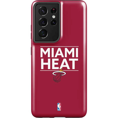 NBA Miami Heat Standard - Red Galaxy S21 Ultra 5G Pro Case