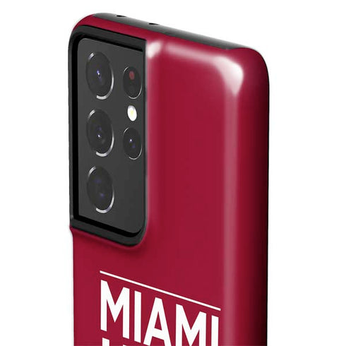 NBA Miami Heat Standard - Red Galaxy S21 Ultra 5G Pro Case
