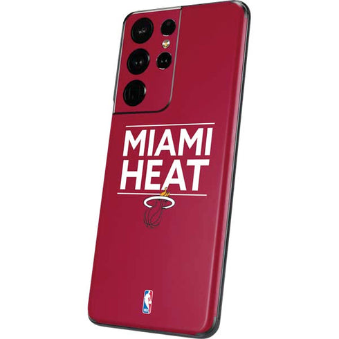 NBA Miami Heat Standard - Red Galaxy S21 Ultra 5G Skin