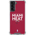 NBA Miami Heat Standard - Red Galaxy S22 Clear Case
