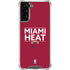 NBA Miami Heat Standard - Red Galaxy S22 Plus Clear Case