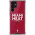 NBA Miami Heat Standard - Red Galaxy S22 Ultra Clear Case