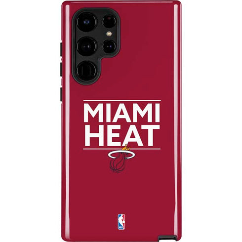 NBA Miami Heat Standard - Red Galaxy S22 Ultra Pro Case