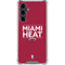 NBA Miami Heat Standard - Red Galaxy S23 FE Clear Case
