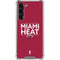 NBA Miami Heat Standard - Red Galaxy S23 Plus Clear Case