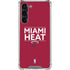 NBA Miami Heat Standard - Red Galaxy S23 Plus Clear Case