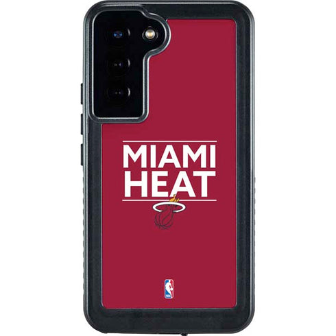 NBA Miami Heat Standard - Red Galaxy S23 Plus Waterproof Case