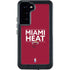 NBA Miami Heat Standard - Red Galaxy S23 Plus Waterproof Case