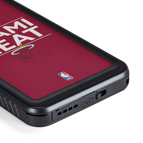 NBA Miami Heat Standard - Red Galaxy S23 Plus Waterproof Case