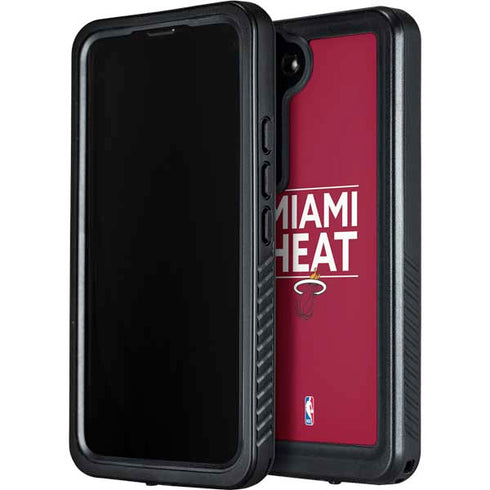 NBA Miami Heat Standard - Red Galaxy S23 Waterproof Case