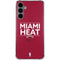 NBA Miami Heat Standard - Red Galaxy S24 Plus Clear Case