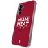 NBA Miami Heat Standard - Red Galaxy S24 Plus Clear Case