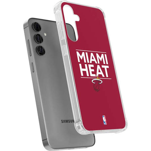 NBA Miami Heat Standard - Red Galaxy S24 Plus Clear Case