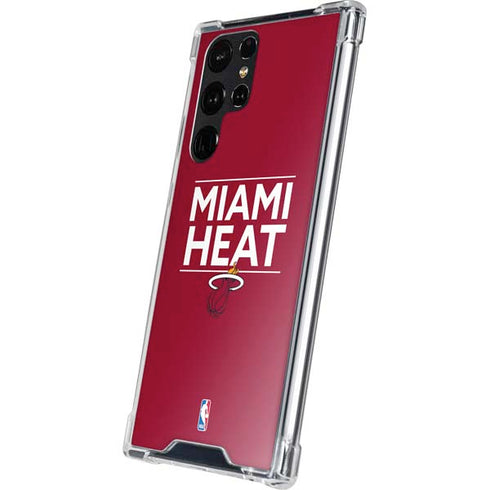 NBA Miami Heat Standard - Red Galaxy S24 Ultra Clear Case