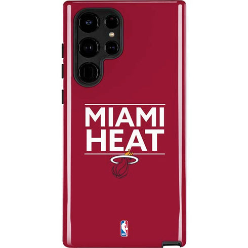 NBA Miami Heat Standard - Red Galaxy S24 Ultra Impact Case