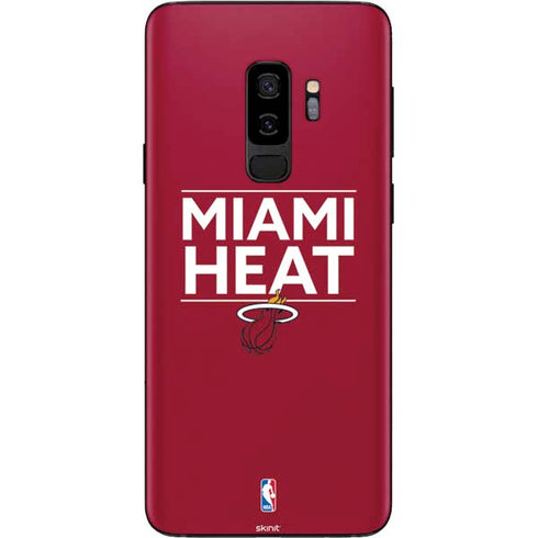 NBA Miami Heat Standard - Red Galaxy S9 Plus Skin