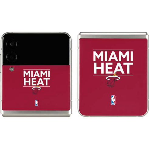 NBA Miami Heat Standard - Red Galaxy Z Flip3 5G Skin