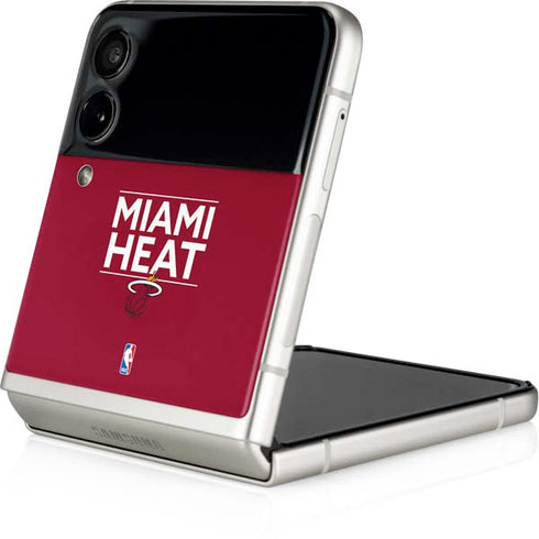 NBA Miami Heat Standard - Red Galaxy Z Flip3 5G Skin
