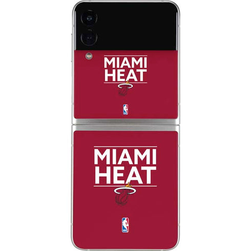 NBA Miami Heat Standard - Red Galaxy Z Flip4 5G Skin