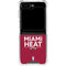 NBA Miami Heat Standard - Red Galaxy Z Flip5 5G Clear Case