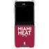 NBA Miami Heat Standard - Red Galaxy Z Flip5 5G Clear Case