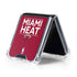 NBA Miami Heat Standard - Red Galaxy Z Flip5 5G Clear Case
