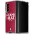 NBA Miami Heat Standard - Red Galaxy Z Fold4 5G Clear Case