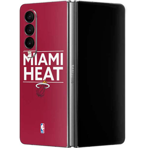 NBA Miami Heat Standard - Red Galaxy Z Fold4 5G Skin