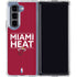 NBA Miami Heat Standard - Red Galaxy Z Fold5 5G Clear Case