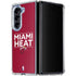 NBA Miami Heat Standard - Red Galaxy Z Fold5 5G Clear Case