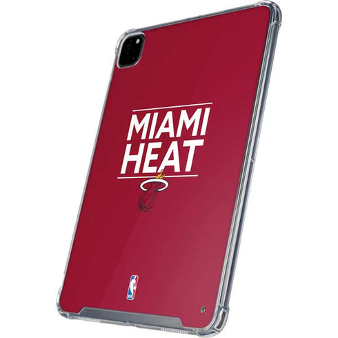 NBA Miami Heat Standard - Red iPad Pro 12.9in (2020) Clear Case