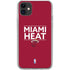 NBA Miami Heat Standard - Red iPhone 11 Clear Case